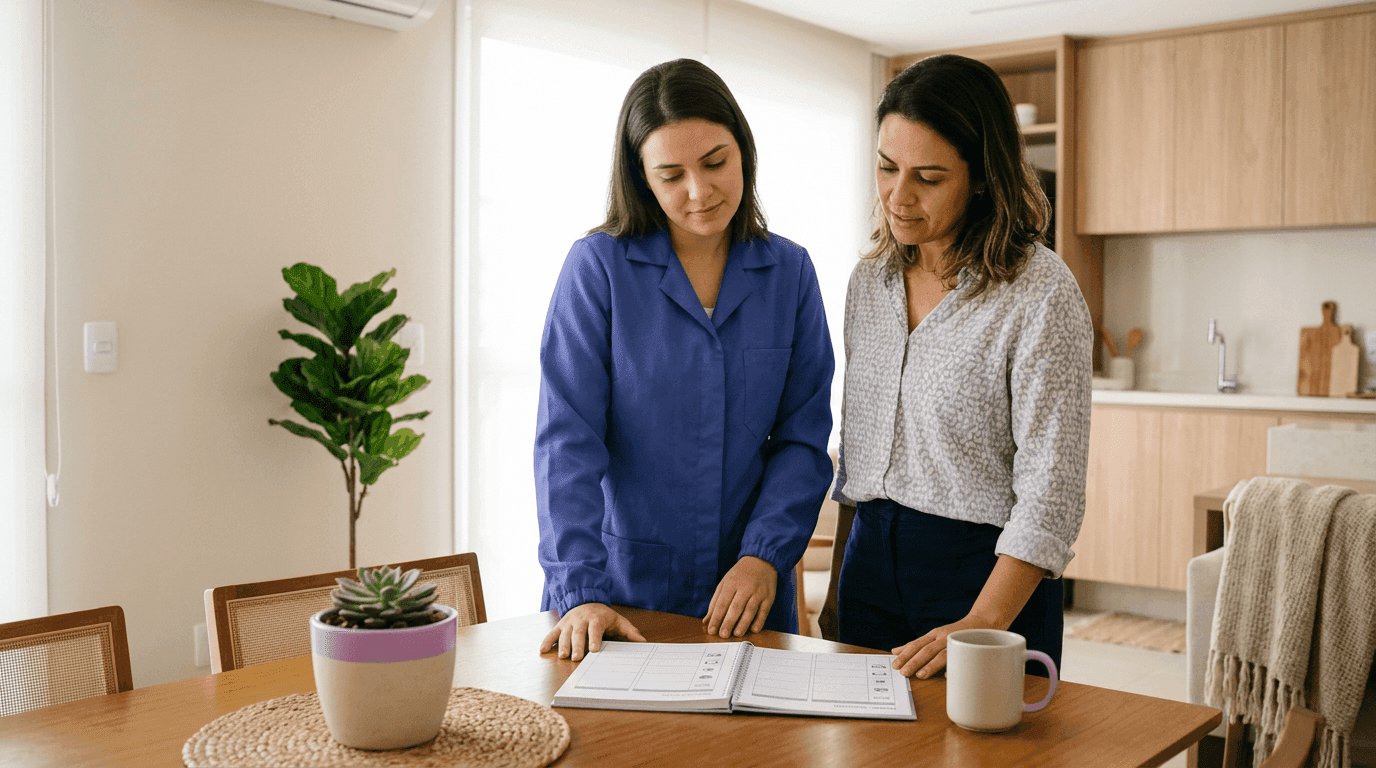 Como organizar a rotina entre família e babá